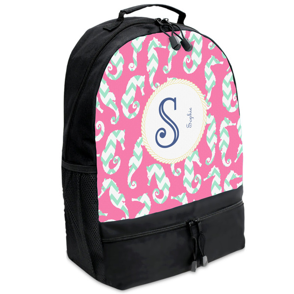 Custom Sea Horses Backpacks - Black (Personalized)