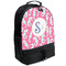 Sea Horses Large Backpack - Black - Angled View