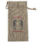 Sea Horses Large Burlap Gift Bags - Front