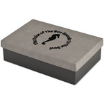 Sea Horses Large Gift Box w/ Engraved Leather Lid (Personalized)