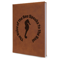 Sea Horses Leather Sketchbook (Personalized)