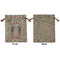 Sea Horses Medium Burlap Gift Bag - Front Approval