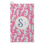 Sea Horses Microfiber Golf Towel - Small (Personalized)