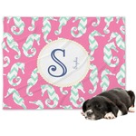 Sea Horses Dog Blanket - Large (Personalized)