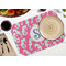 Sea Horses Octagon Placemat - Single front (LIFESTYLE) Flatlay