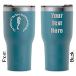 Sea Horses RTIC Tumbler - Dark Teal - Laser Engraved - Double-Sided (Personalized)