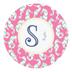 Sea Horses Round Decal - Large (Personalized)