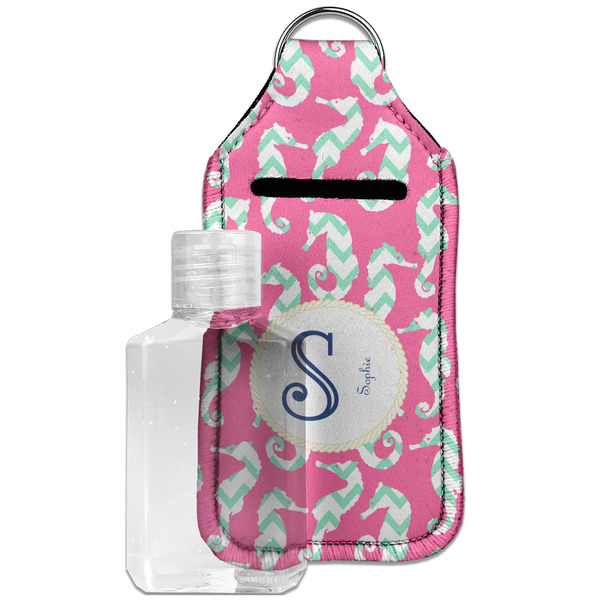 Custom Sea Horses Hand Sanitizer & Keychain Holder - Large (Personalized)