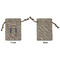 Sea Horses Small Burlap Gift Bag - Front Approval