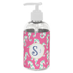 Sea Horses Plastic Soap / Lotion Dispenser (8 oz - Small - White) (Personalized)