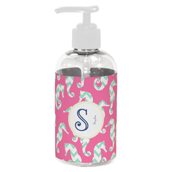 Sea Horses Plastic Soap / Lotion Dispenser (8 oz - Small - White) (Personalized)