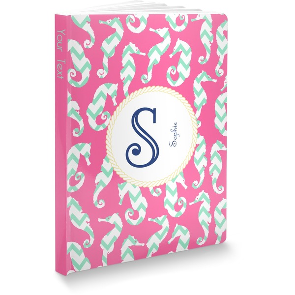 Custom Sea Horses Softbound Notebook - 7.25" x 10" (Personalized)