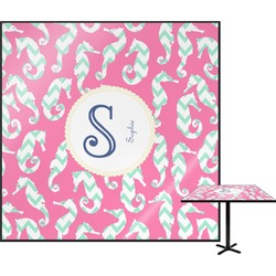 Sea Horses Square Table Top - 30" (Personalized)