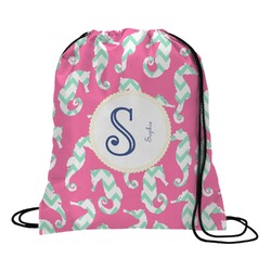 Sea Horses Drawstring Backpack - Small (Personalized)