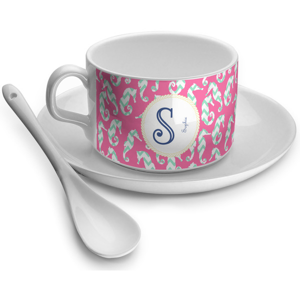 Custom Sea Horses Tea Cup (Personalized)