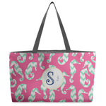 Sea Horses Beach Totes Bag - w/ Black Handles (Personalized)