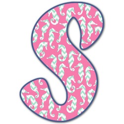 Sea Horses Letter Decal - Medium (Personalized)