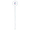 Sea Horses White Plastic 7" Stir Stick - Round - Single Stick