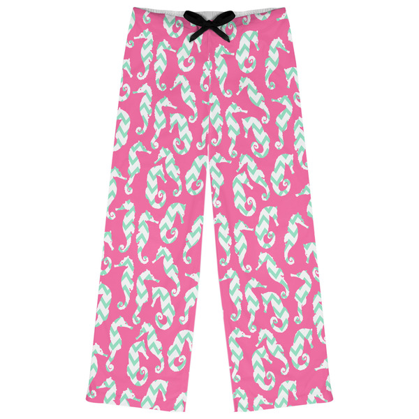 Custom Sea Horses Womens Pajama Pants - S