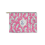 Sea Horses Zipper Pouch - Small - 8.5"x6" (Personalized)