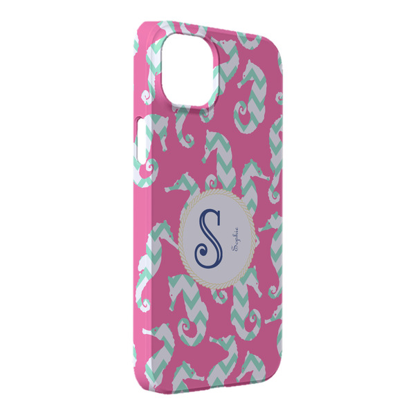 Custom Sea Horses iPhone Case - Plastic - iPhone 14 Plus (Personalized)