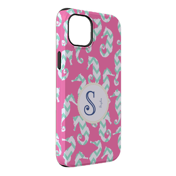 Custom Sea Horses iPhone Case - Rubber Lined - iPhone 14 Plus (Personalized)