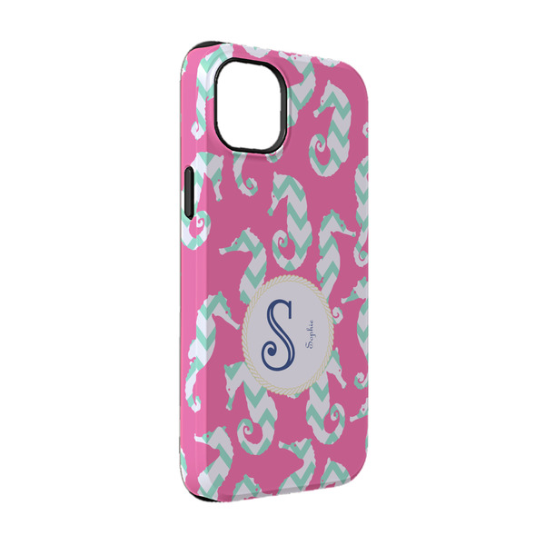 Custom Sea Horses iPhone Case - Rubber Lined - iPhone 14 Pro (Personalized)