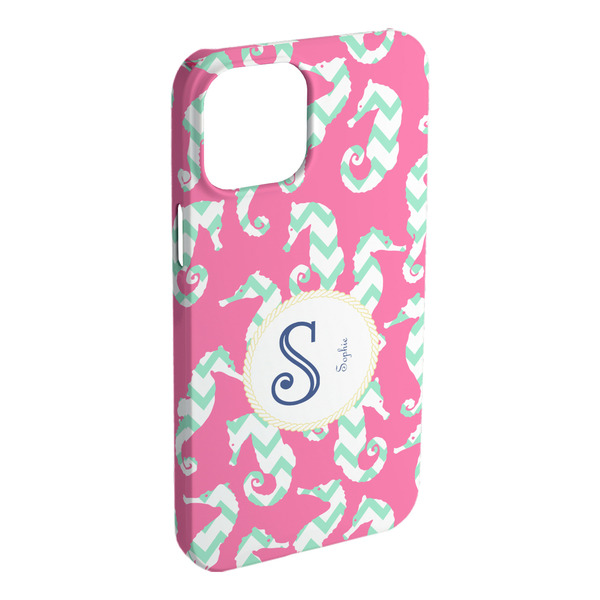 Custom Sea Horses iPhone Case - Plastic - iPhone 15 Plus (Personalized)