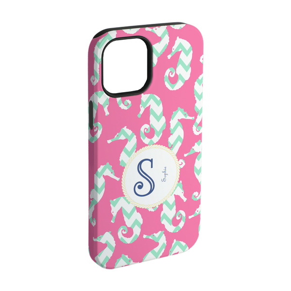 Custom Sea Horses iPhone Case - Rubber Lined - iPhone 15 Pro (Personalized)