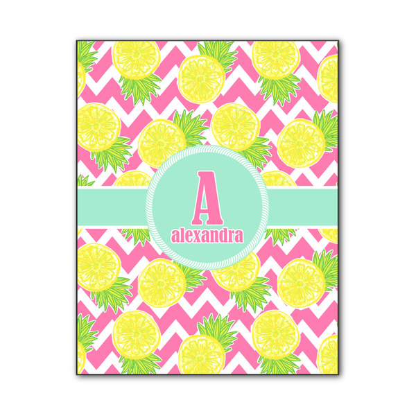 Custom Pineapples Wood Print - 11x14 (Personalized)