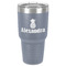 Pineapples 30 oz Stainless Steel Ringneck Tumbler - Grey - Front