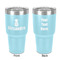 Pineapples 30 oz Stainless Steel Ringneck Tumbler - Teal - Double Sided - Front & Back