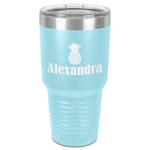 Pineapples 30 oz Stainless Steel Tumbler - Teal - Single-Sided (Personalized)