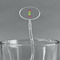 Pineapples Clear Plastic 7" Stir Stick - Oval - Main