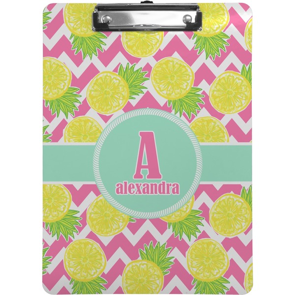 Custom Pineapples Clipboard (Letter Size) (Personalized)