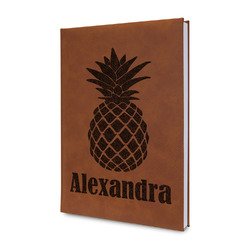 Pineapples Leatherette Journal - Single Sided (Personalized)