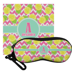 Pineapples Eyeglass Case & Cloth (Personalized)