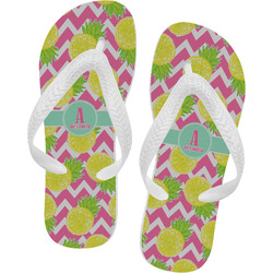 Pineapples Flip Flops - Small (Personalized)