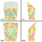 Pineapples French Fry Favor Box - Front & Back View