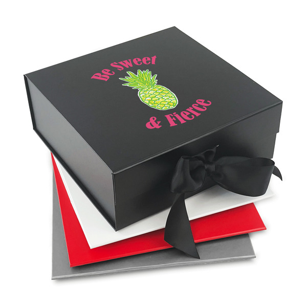 Custom Pineapples Gift Box with Magnetic Lid (Personalized)