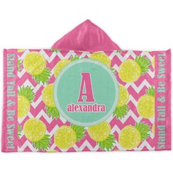 Pineapples Kids Hooded Towel (Personalized)