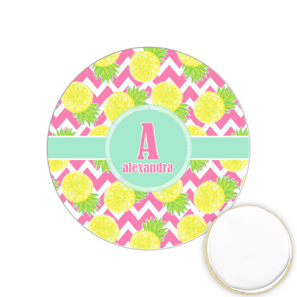 Custom Pineapples Printed Cookie Topper - 1.25" (Personalized)