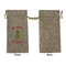 Pineapples Large Burlap Gift Bags - Front Approval