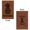 Pineapples Leatherette Sketchbooks - Small - Double Sided - Front & Back View