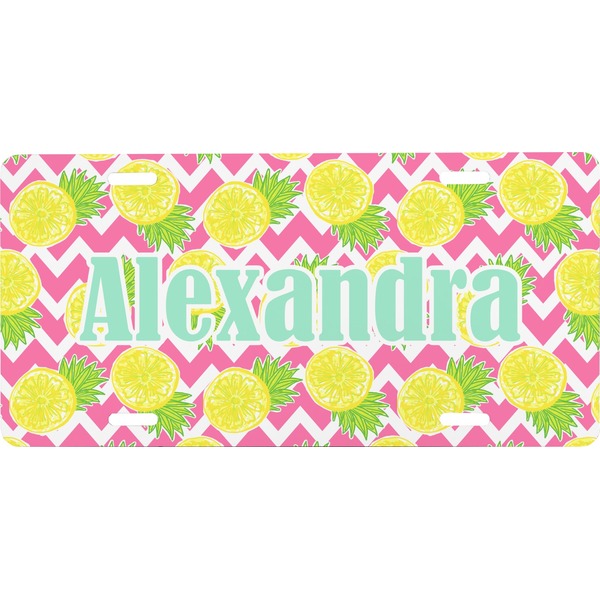 Custom Pineapples Front License Plate (Personalized)