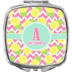 Pineapples Compact Makeup Mirror (Personalized)