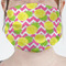 Pineapples Mask - Pleated (new) Front View on Girl