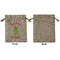 Pineapples Medium Burlap Gift Bag - Front Approval