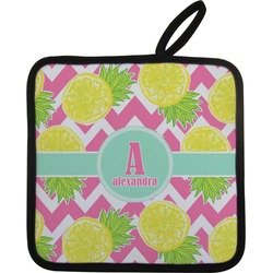 Pineapples Pot Holder w/ Name and Initial
