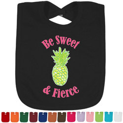 Pineapples Cotton Baby Bib (Personalized)